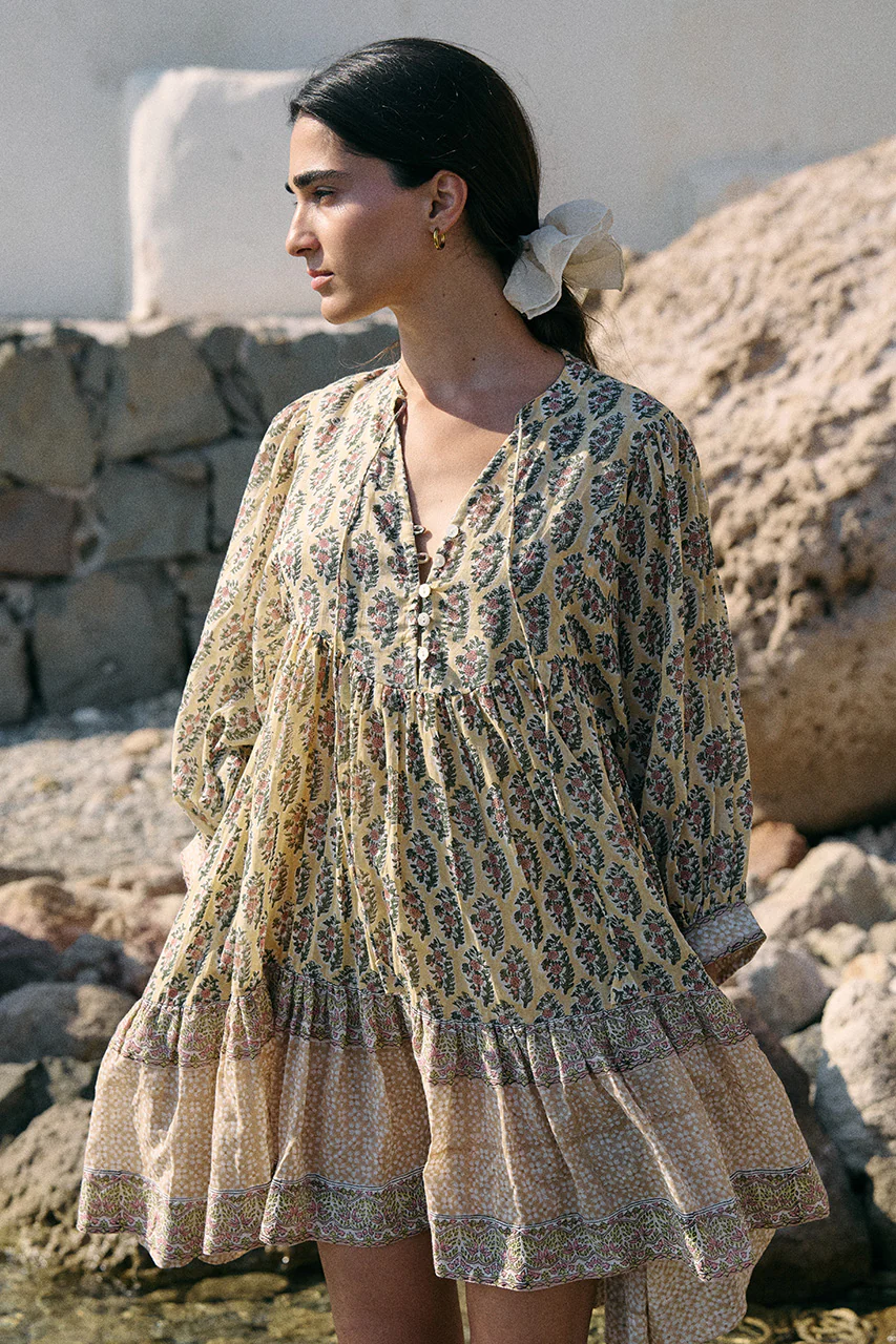 Bhoomi Mini Dress ~ Meadow - Image 3
