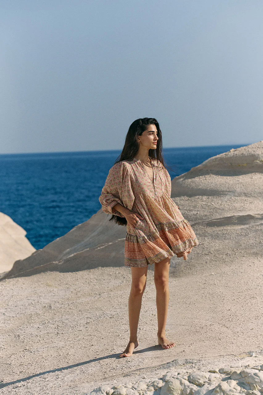 Bhoomi Mini Dress ~ Sunset - Image 3