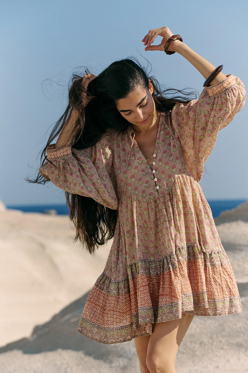Bhoomi Mini Dress ~ Sunset - Image 4