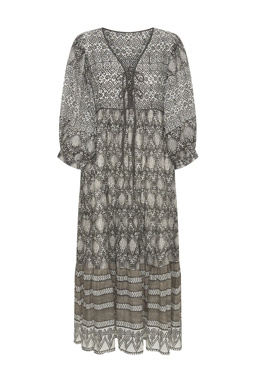 Jasmine Midi Dress ~ Charcoal - Image 10