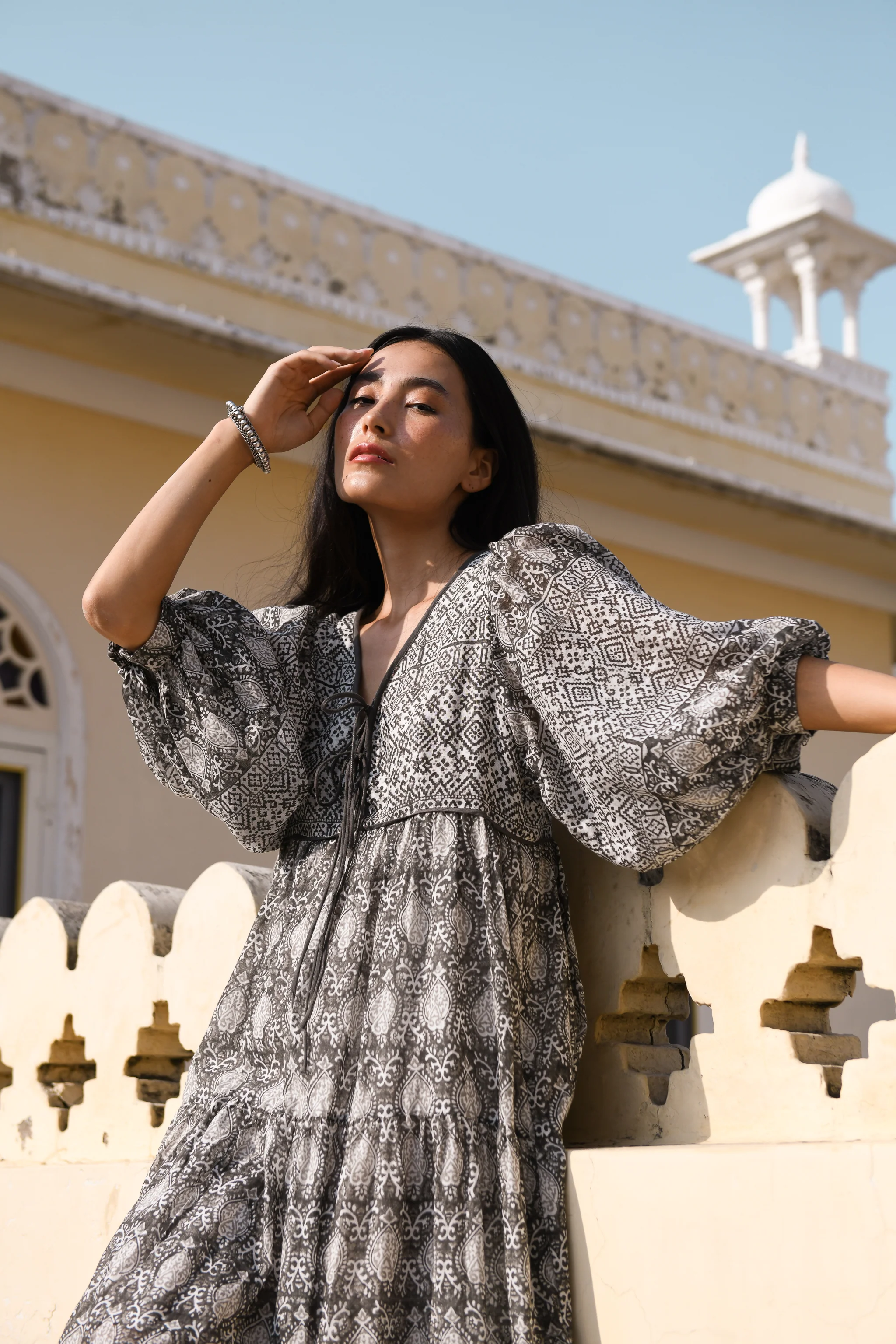 Jasmine Midi Dress ~ Charcoal - Image 5