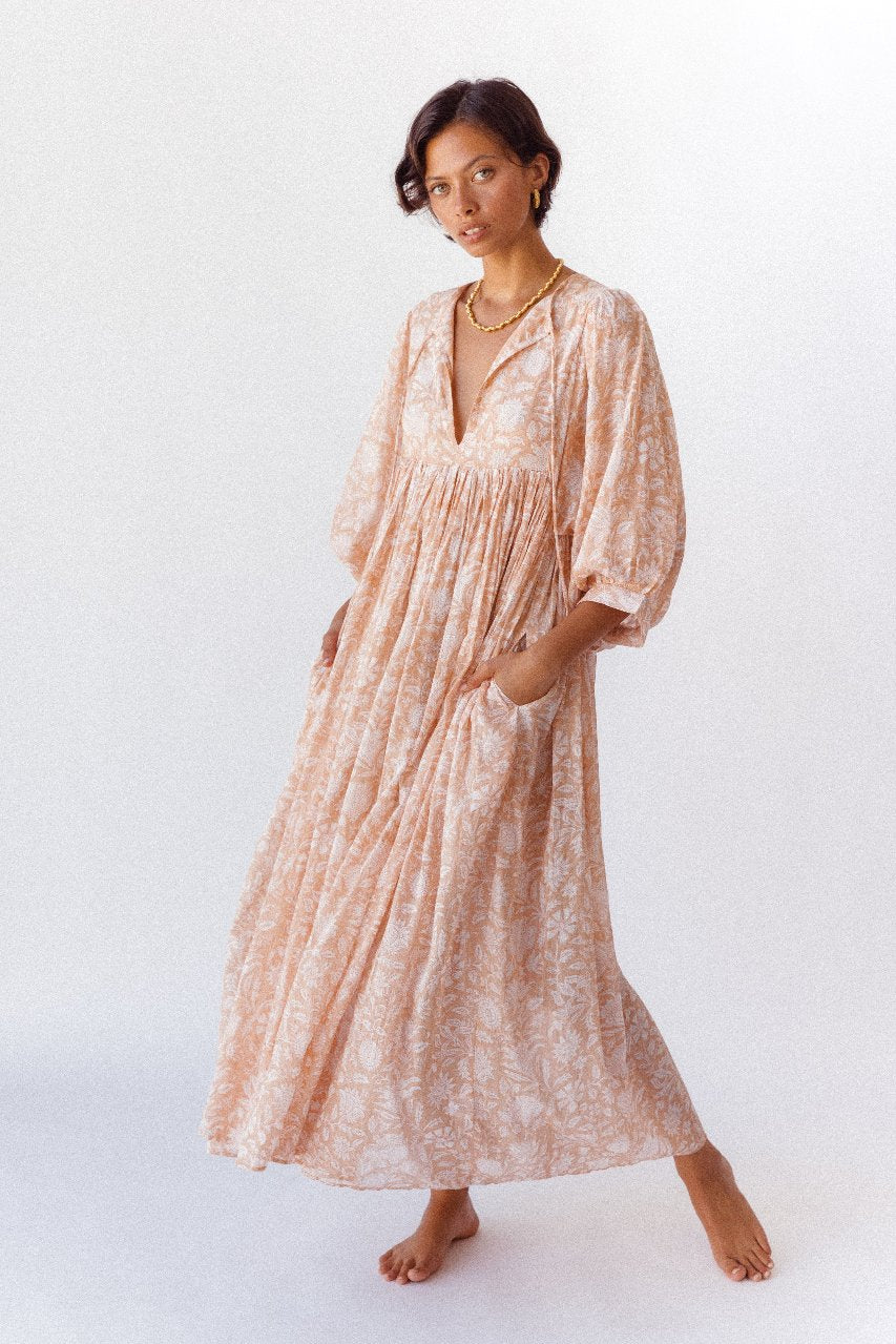 Kyra Maxi Dress ~ Apricot Blush - Image 10