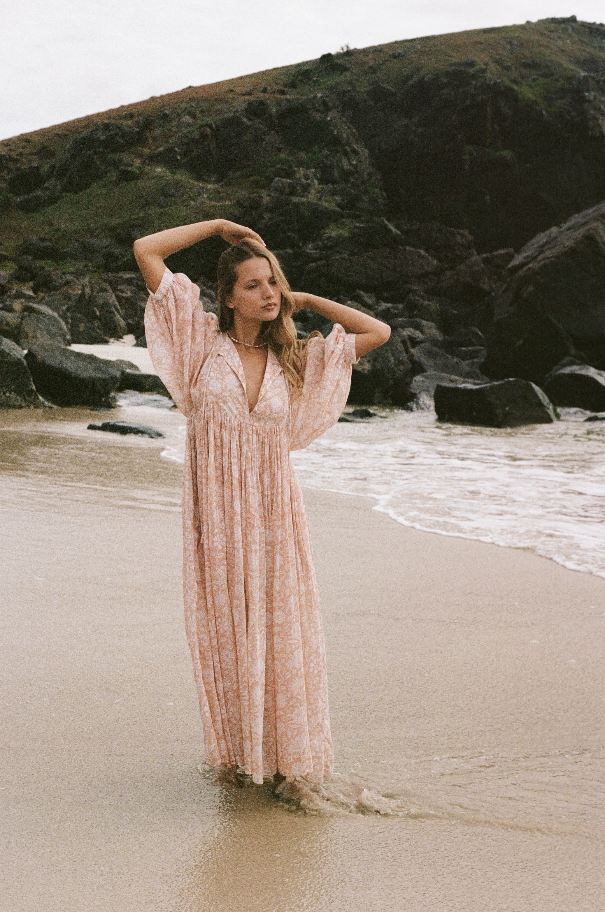 Kyra Maxi Dress ~ Apricot Blush - Image 4