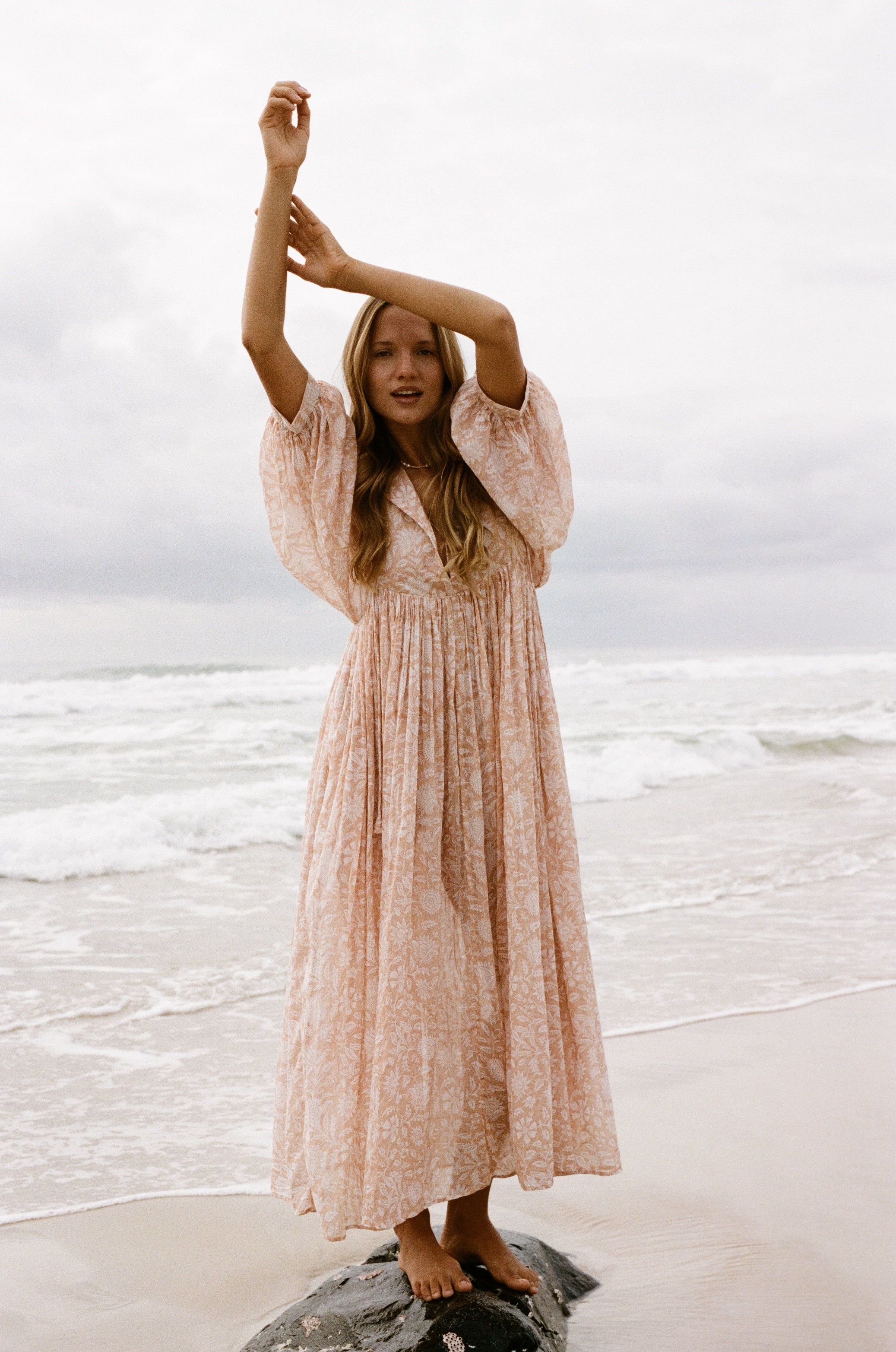 Kyra Maxi Dress ~ Apricot Blush - Image 5