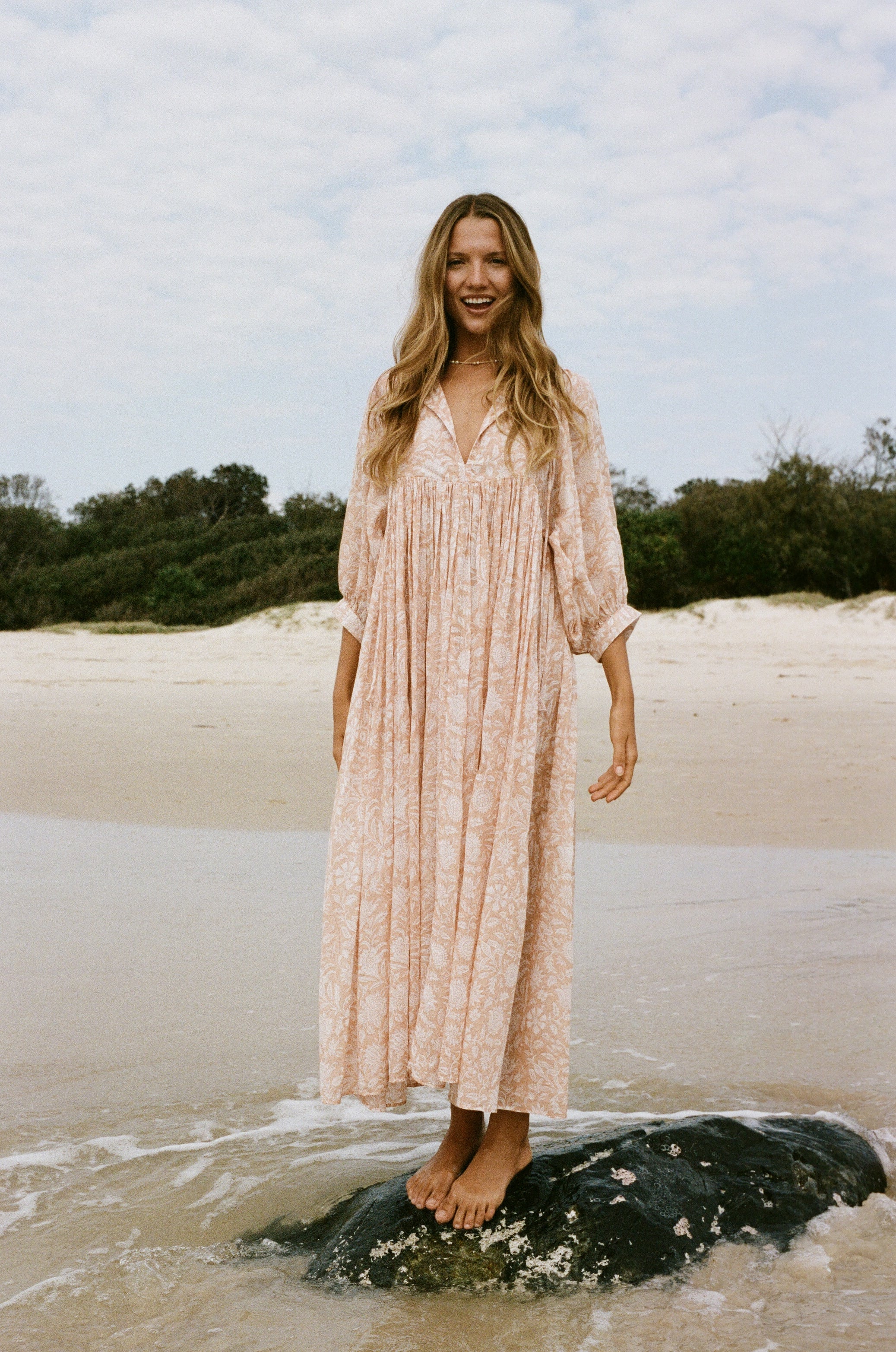 Kyra Maxi Dress ~ Apricot Blush - Image 6