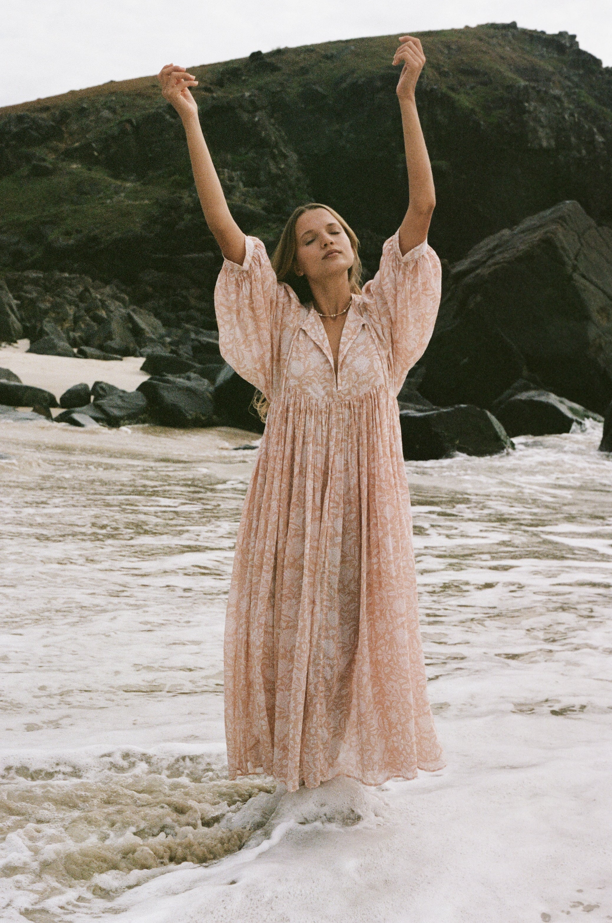 Kyra Maxi Dress ~ Apricot Blush - Image 7