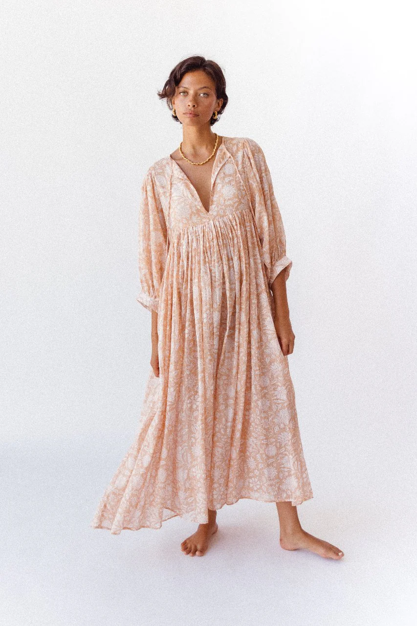 Kyra Maxi Dress ~ Apricot Blush - Image 8