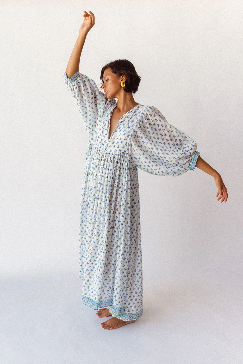 Kyra Maxi Dress ~  Azure - Image 7