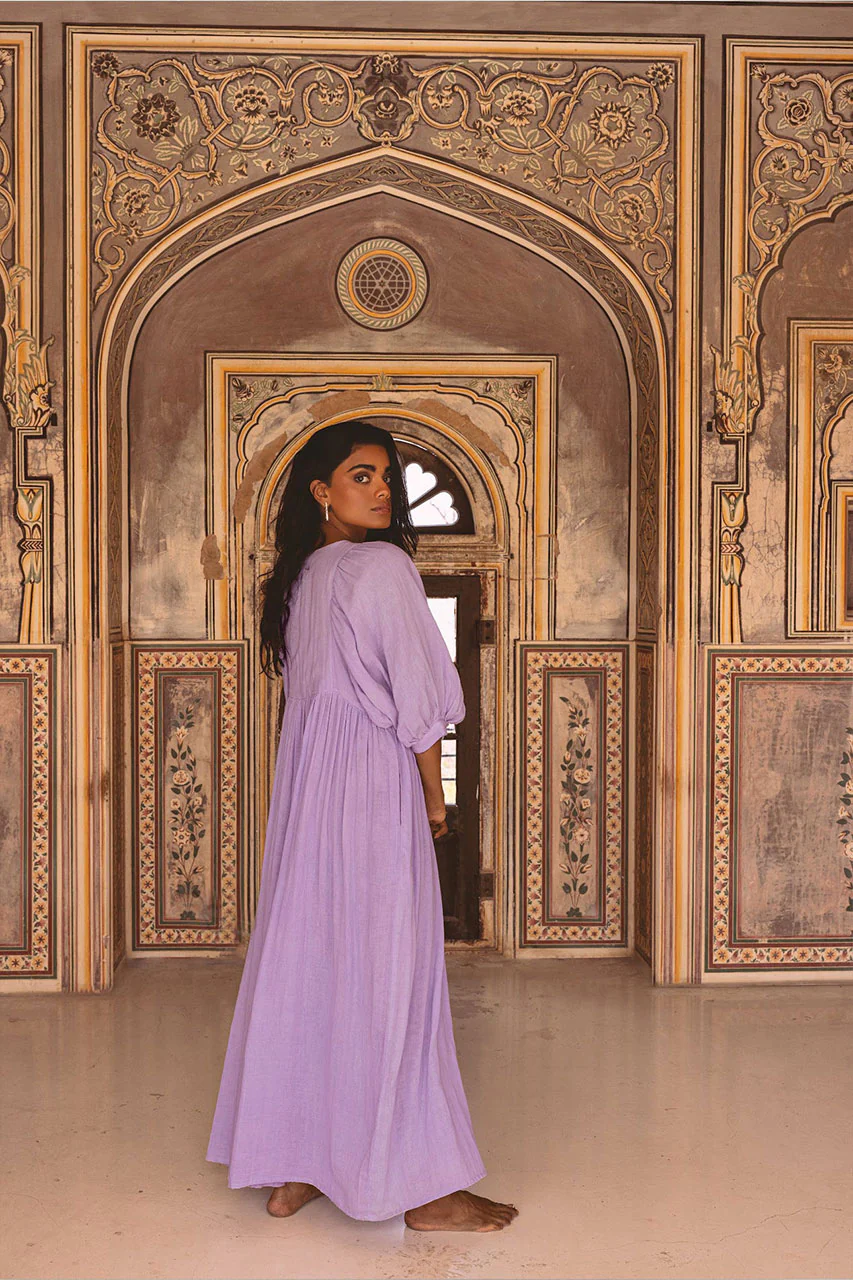 Kyra Maxi Dress ~ Lilac Gauze - Image 4