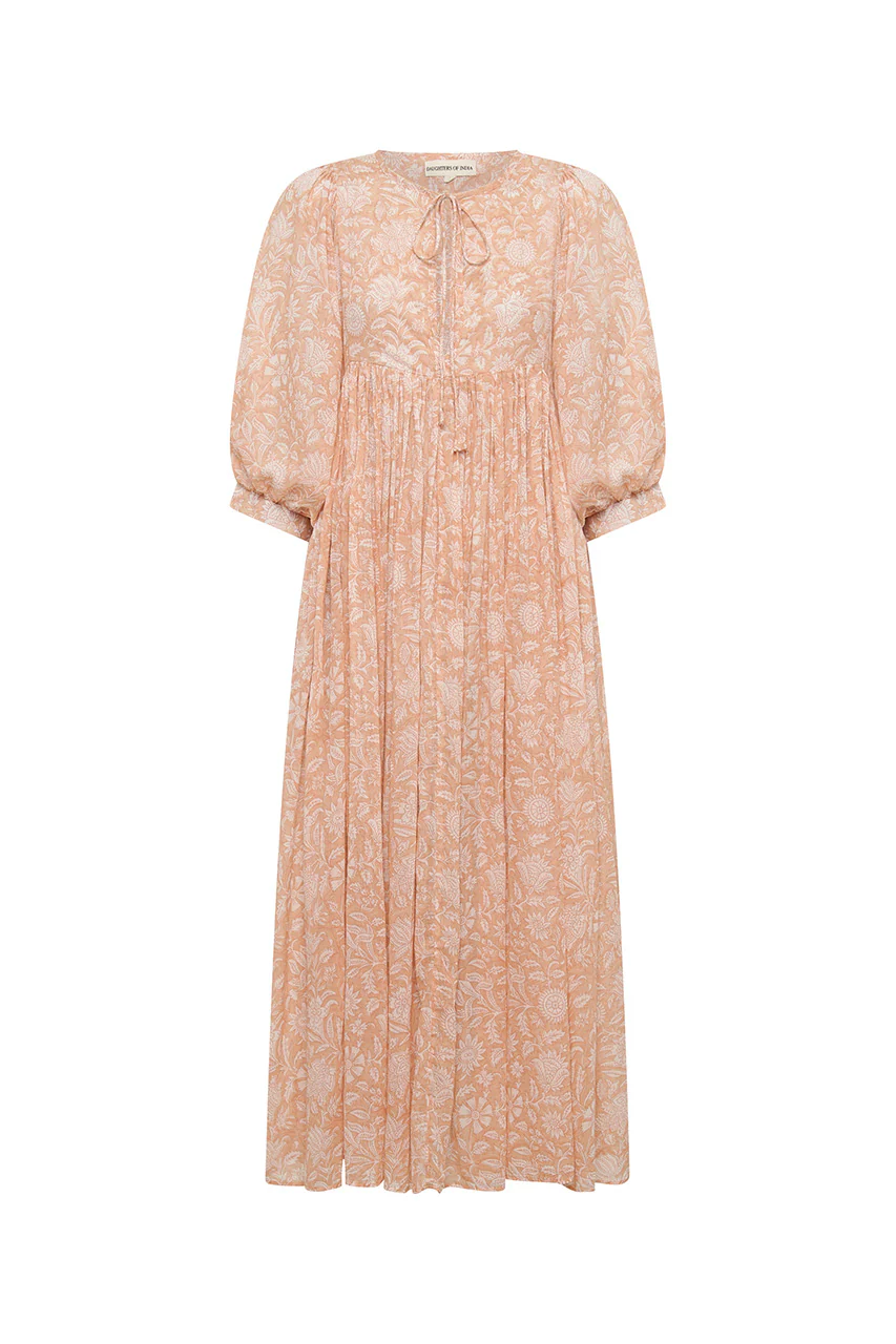Kyra Midi Dress ~ Apricot Blush - Image 6