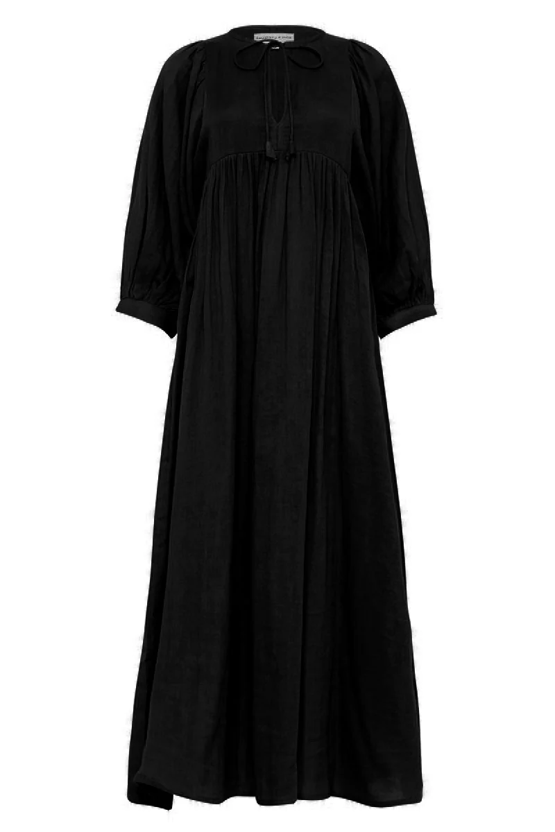 Kyra Midi Dress ~ Black Gauze - Image 6