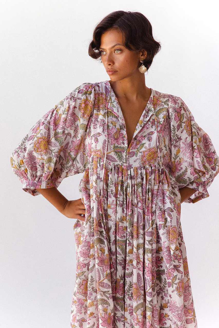 Kyra Midi Dress ~ Fuchsia Bloom - Image 5