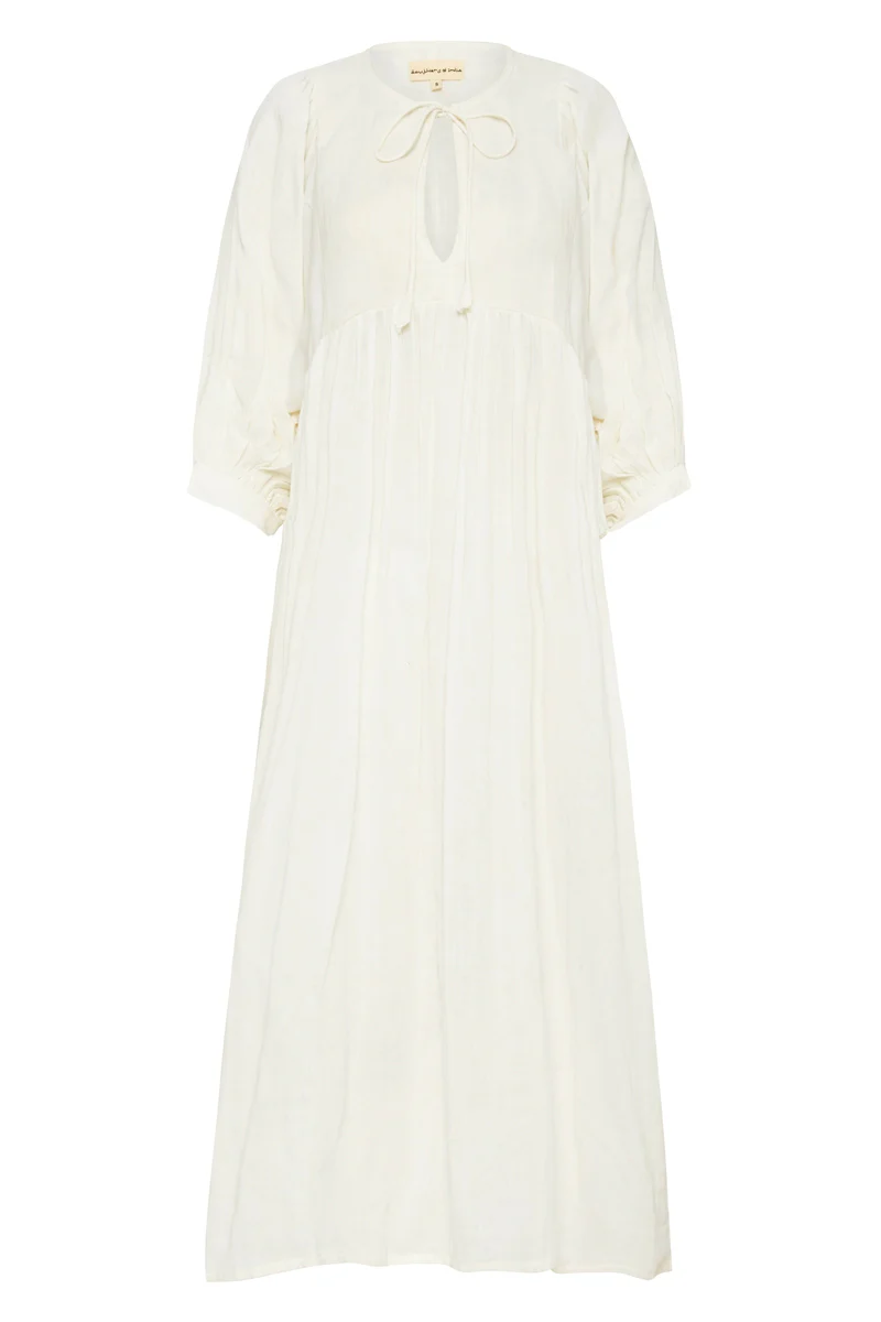Kyra Midi Dress ~ White Gauze - Image 10