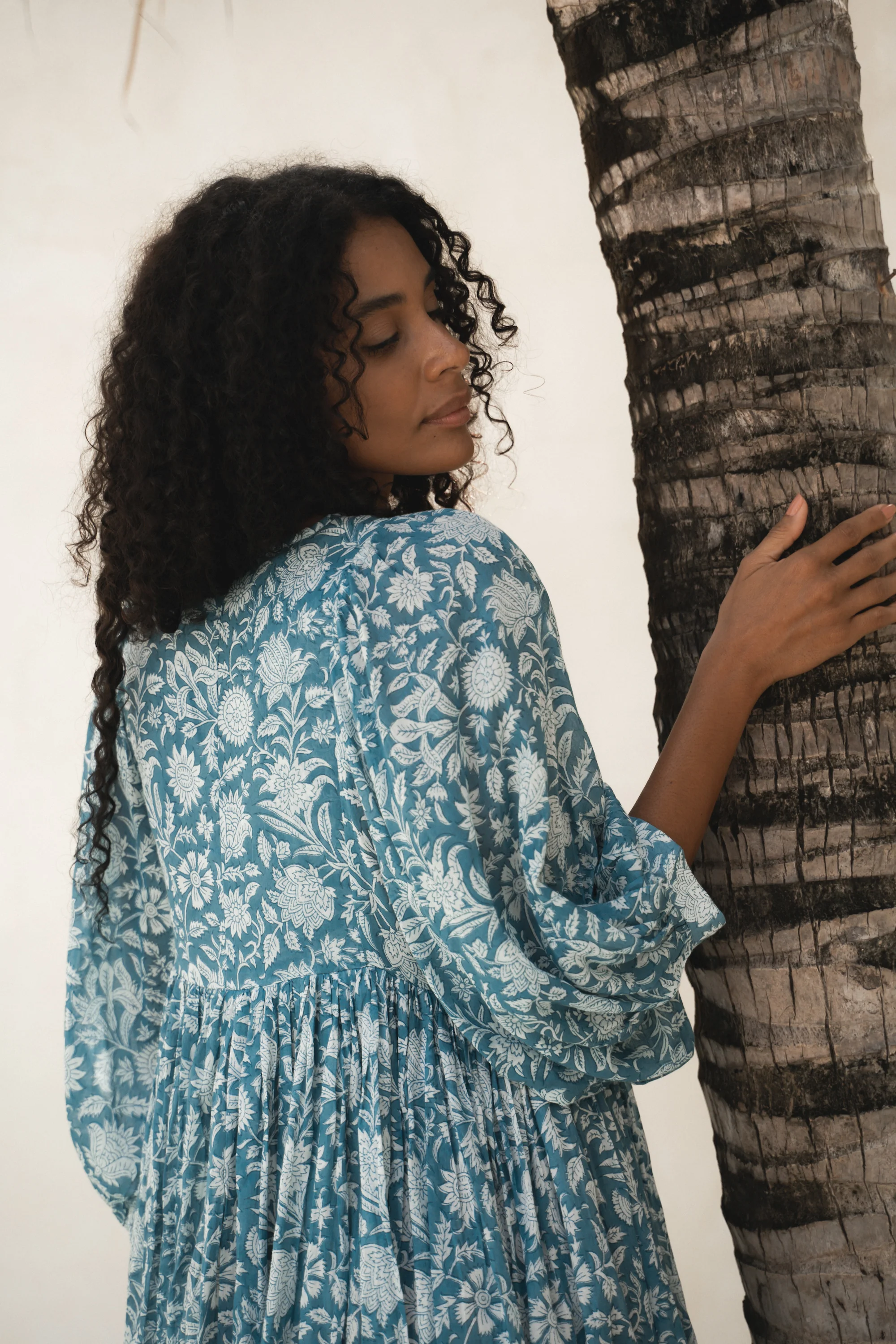 Kyra Mini Dress ~ Ocean Blue - Image 3