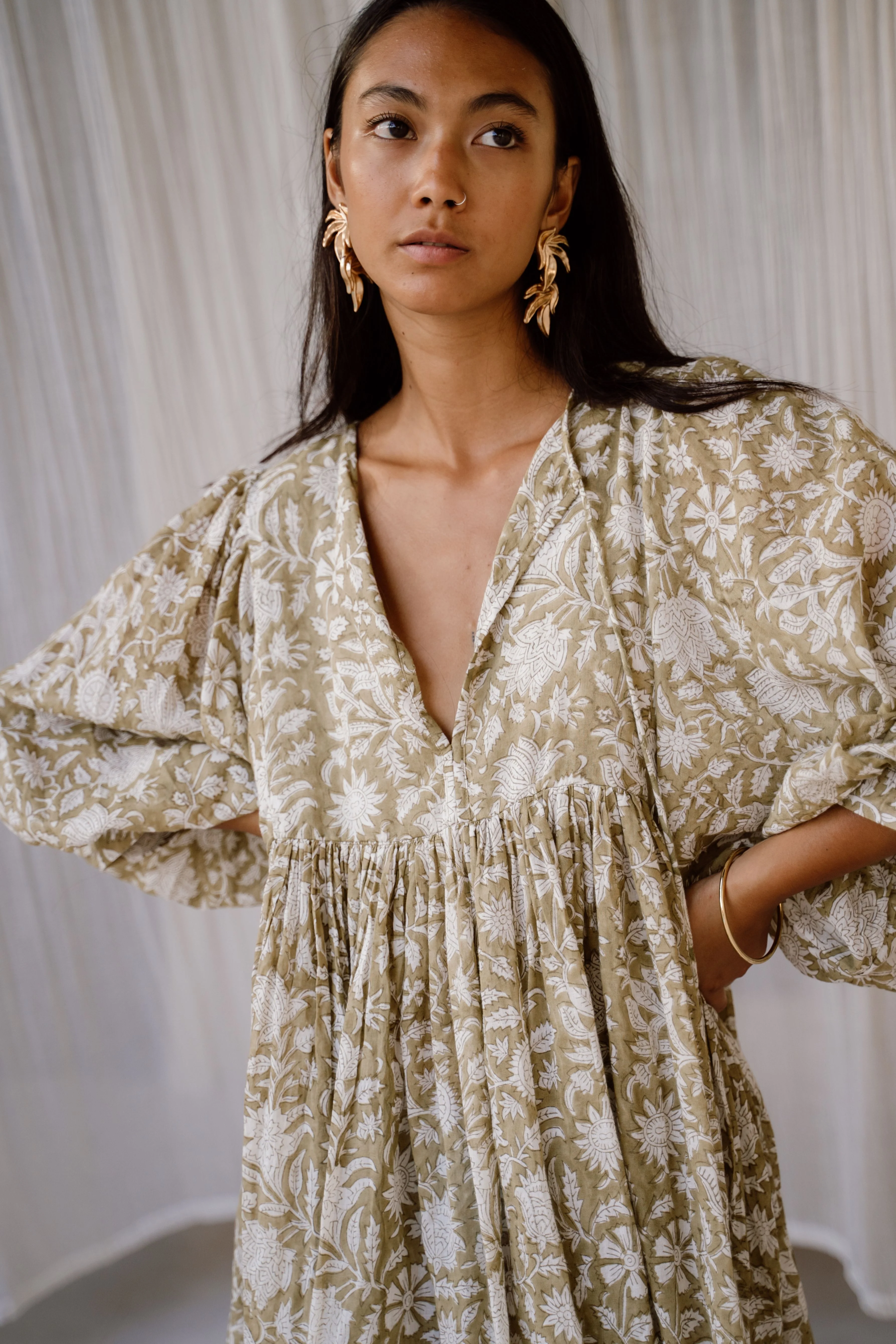 Kyra Mini Dress ~ Olive - Image 3