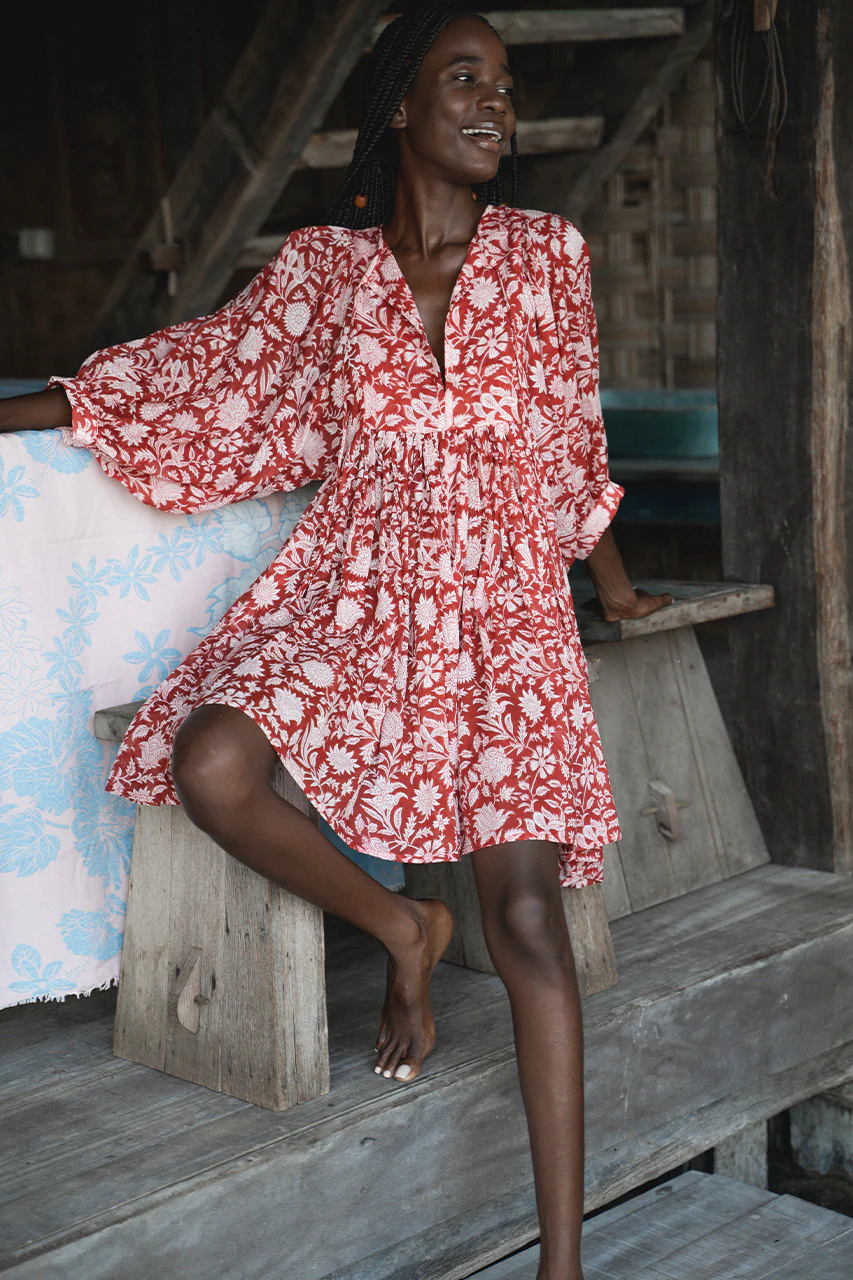 Kyra Mini Dress ~ Saffron - Image 3