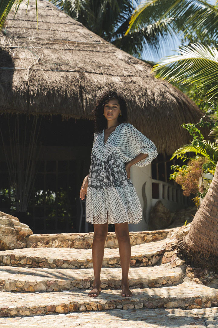 Nora Mini Dress ~ Noir - Image 4