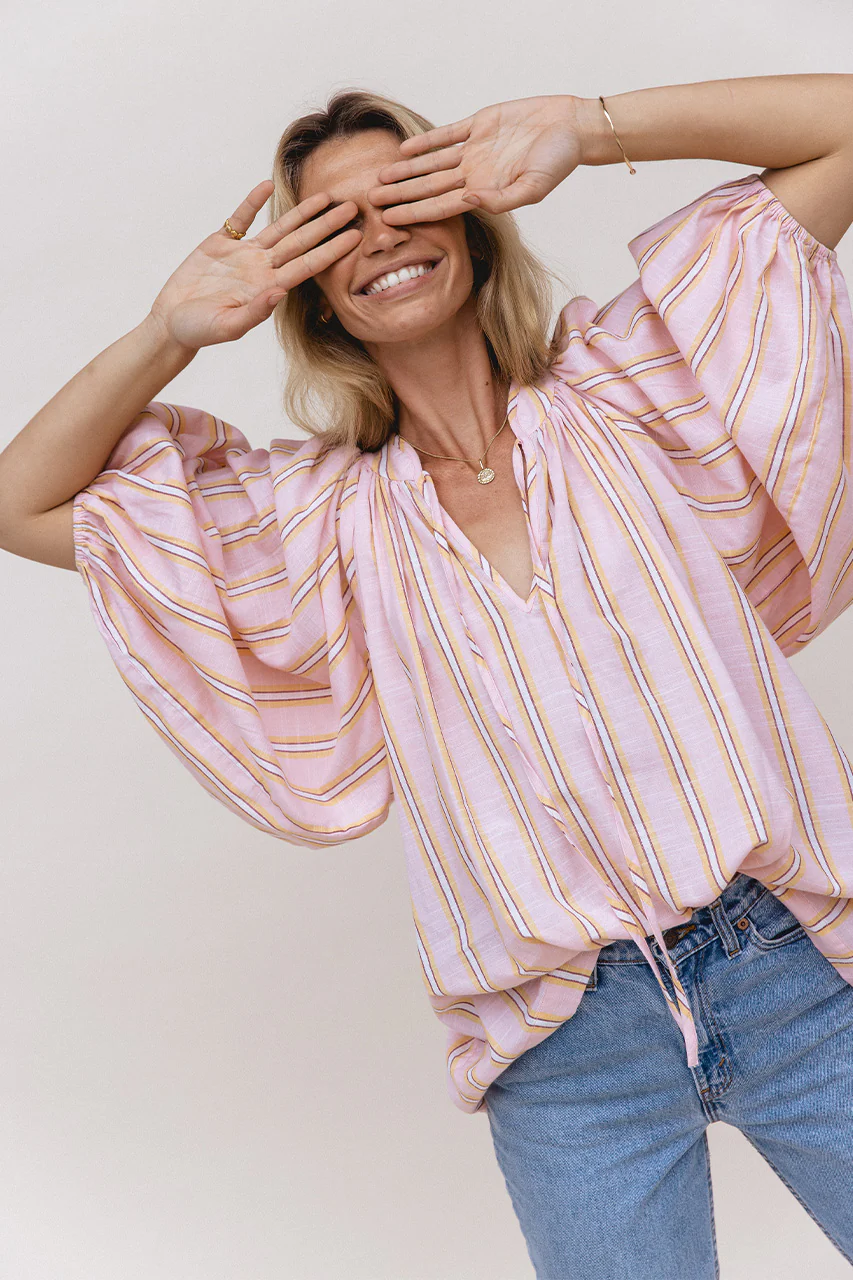 Poet Blouse ~ Pink Sorbet - Image 5