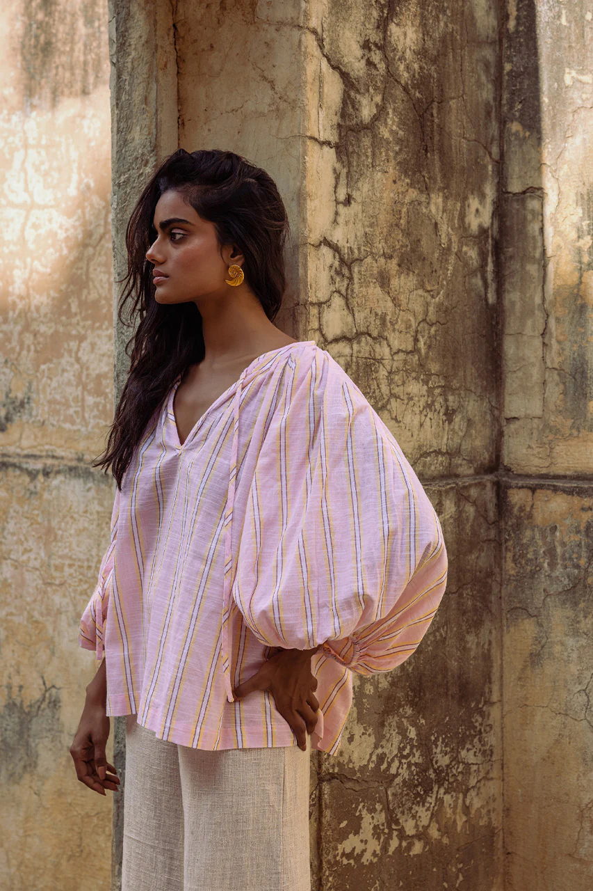 Poet Blouse ~ Pink Sorbet - Image 6