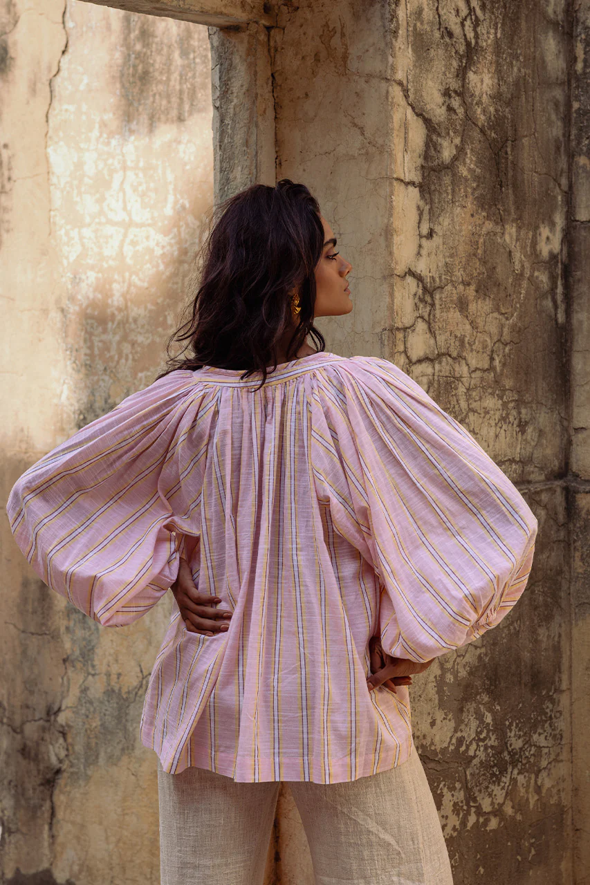 Poet Blouse ~ Pink Sorbet - Image 7