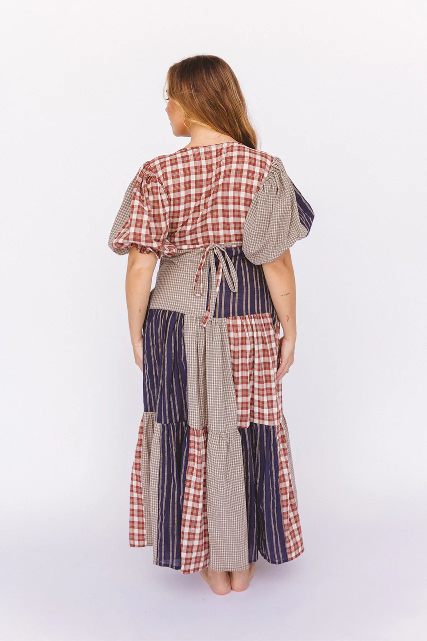 Poet Patchwork Dress - Image 7