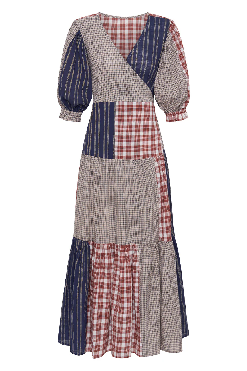 Poet Patchwork Dress - Image 8