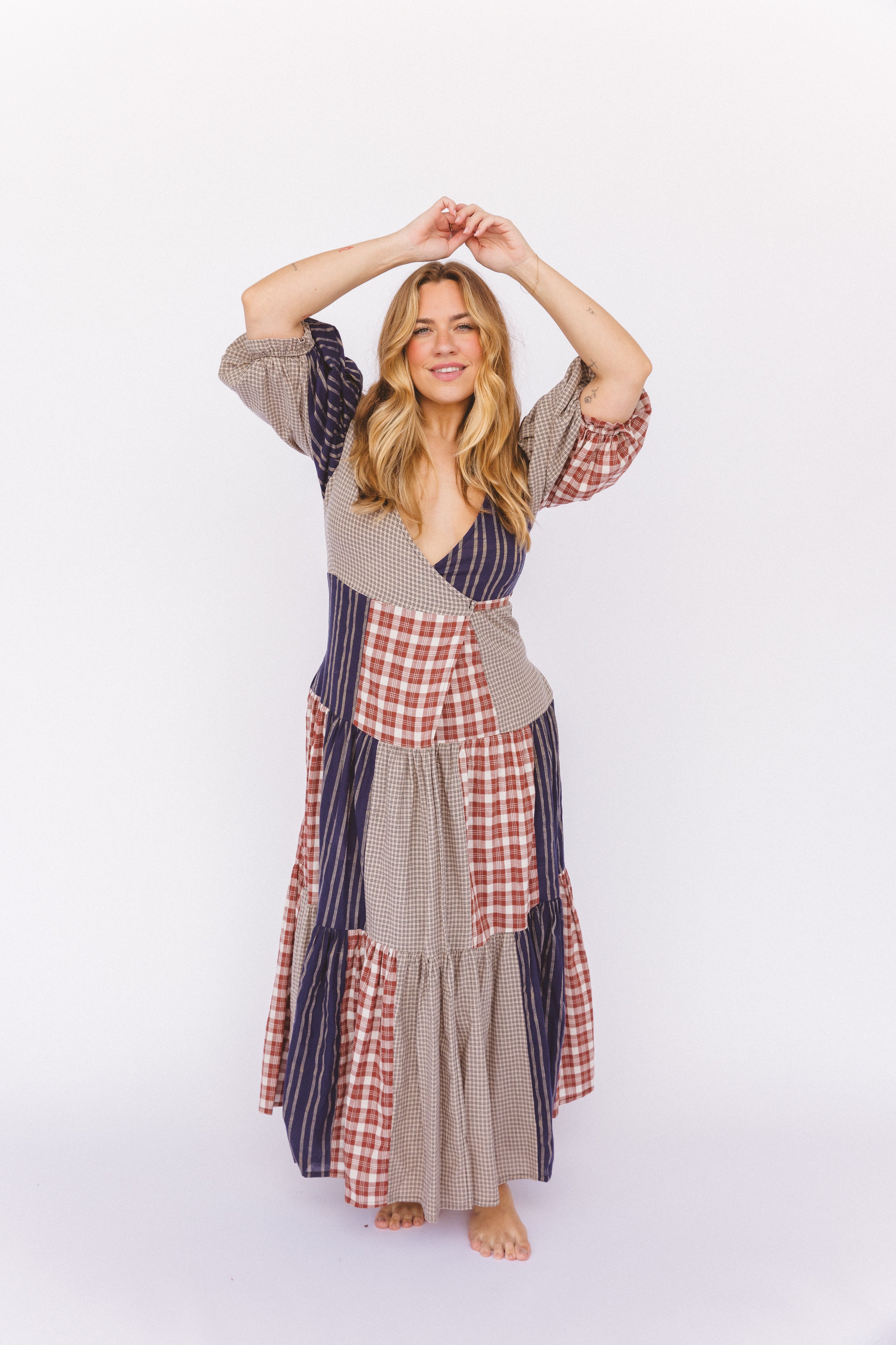 Poet Patchwork Dress - Image 9