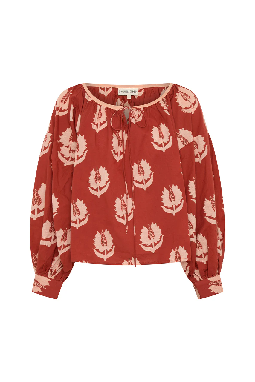 Ria Blouse ~ Ruby Red - Image 8