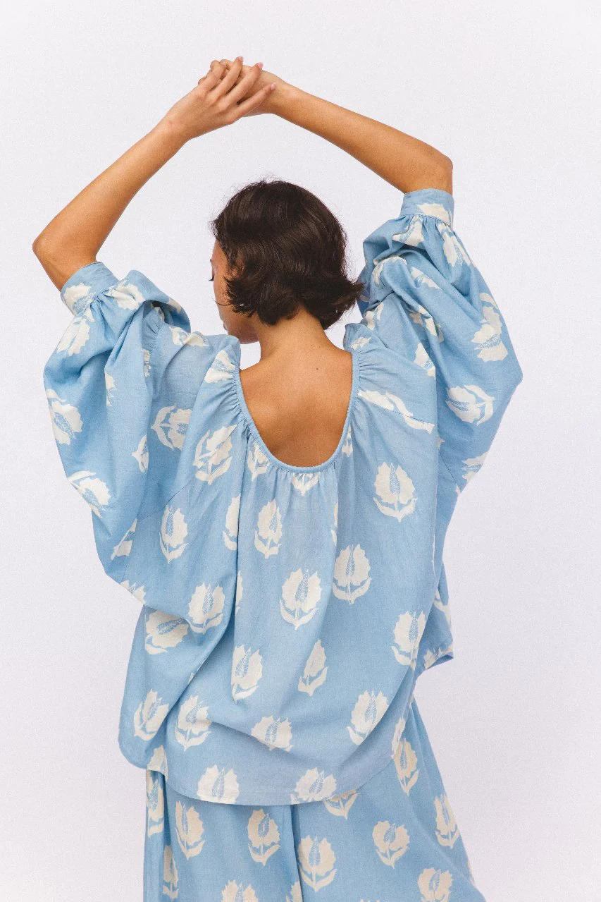 Ria Blouse ~ Sky - Image 7