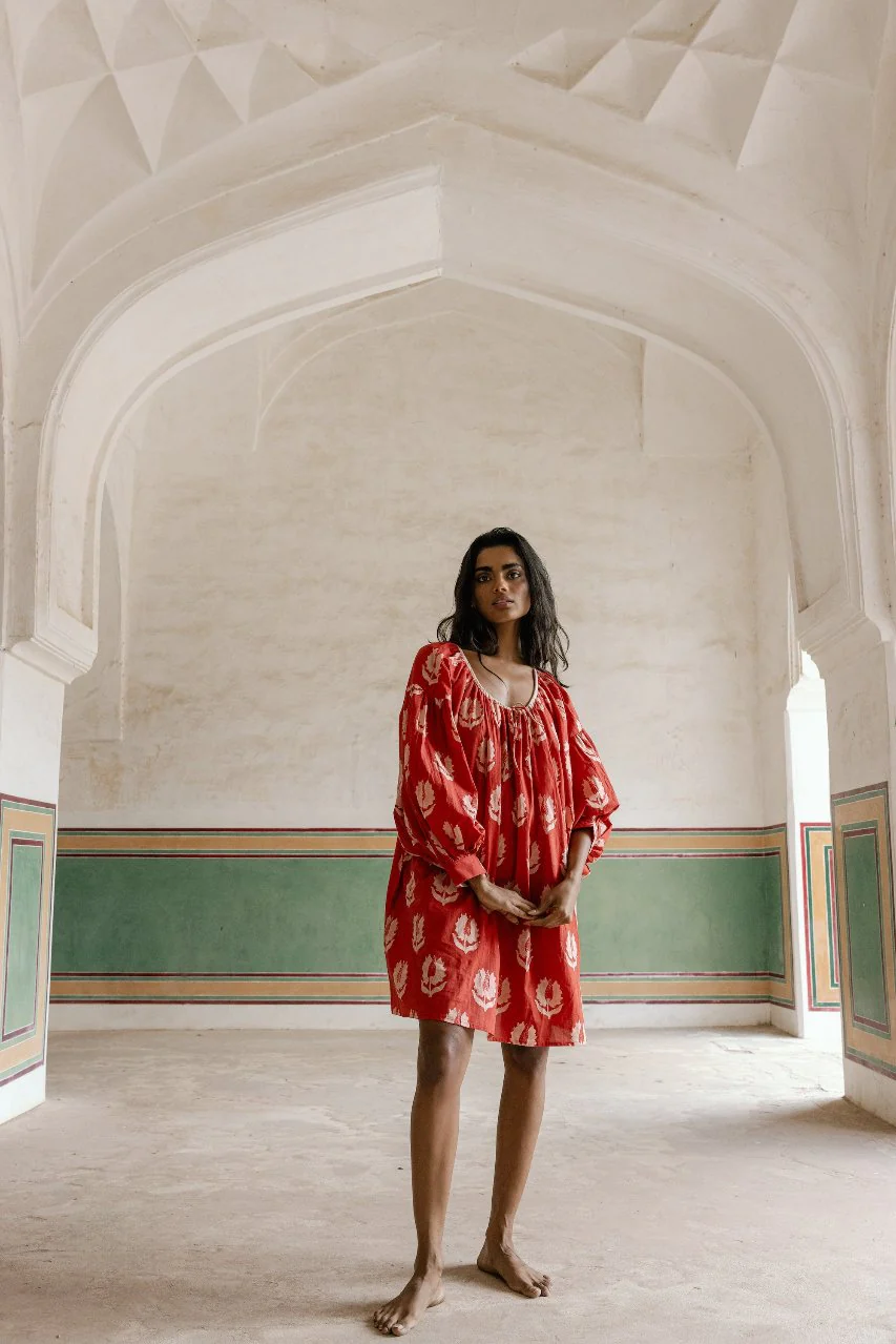 Ria Mini Dress ~ Ruby Red - Image 6