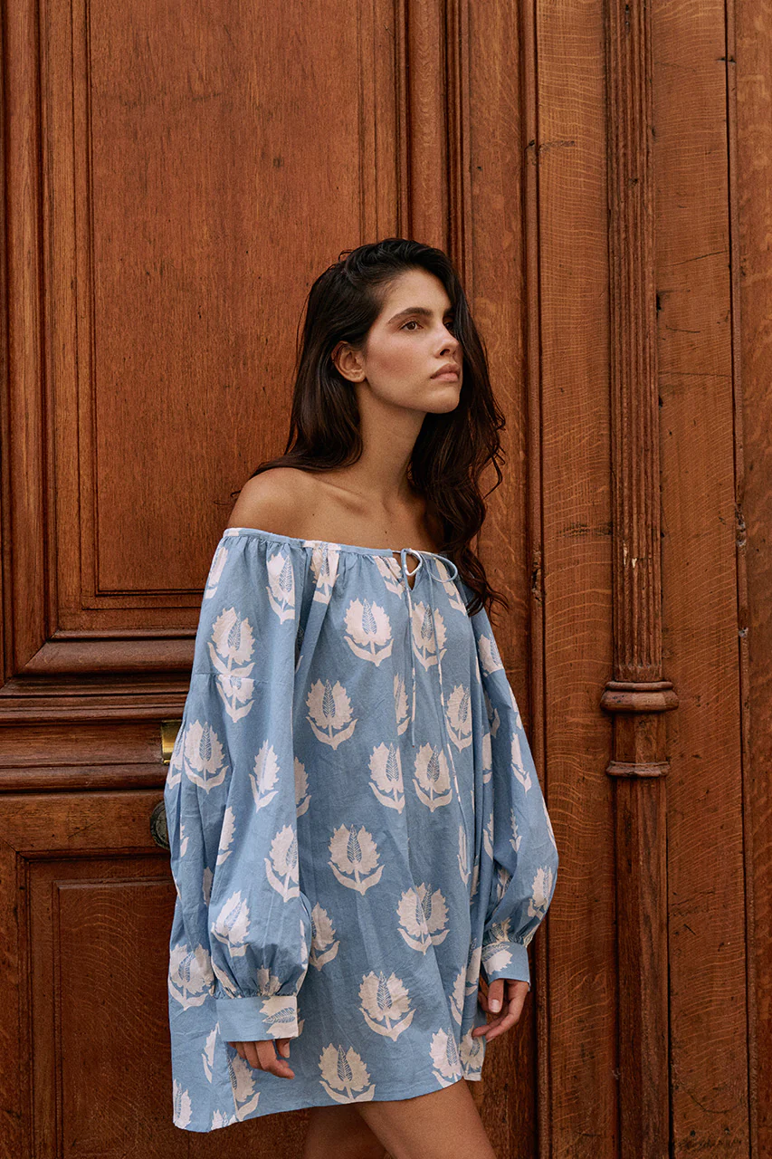 Ria Mini Dress ~ Sky - Image 4