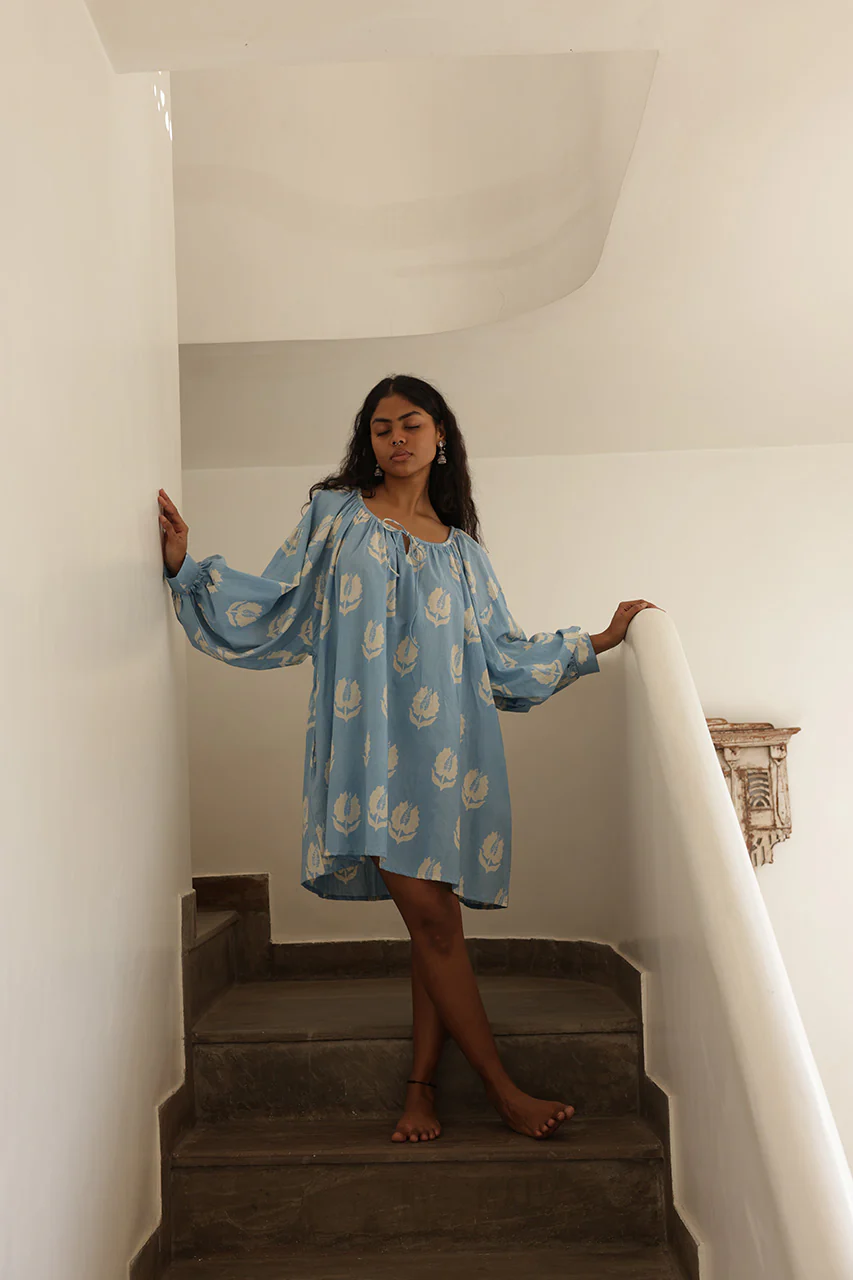 Ria Mini Dress ~ Sky - Image 5