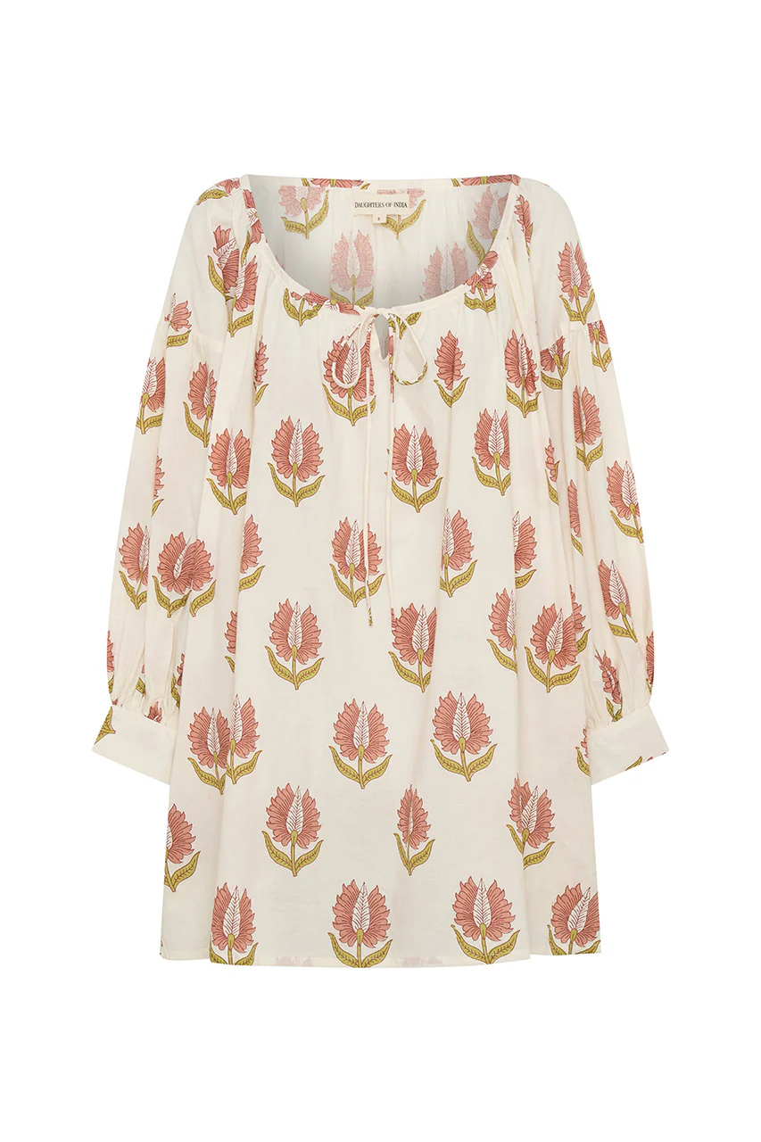 Ria Mini Dress ~ Strawberry Cream - Image 10