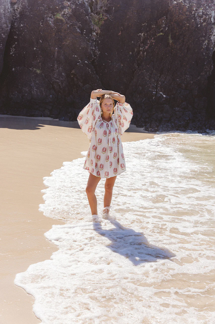 Ria Mini Dress ~ Strawberry Cream - Image 5