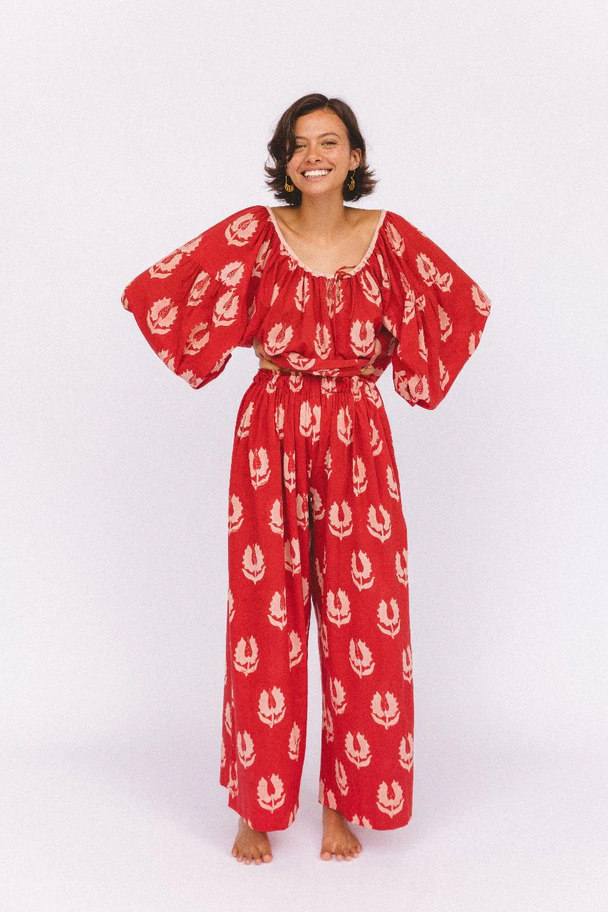 Ria Pants ~ Ruby Red - Image 4