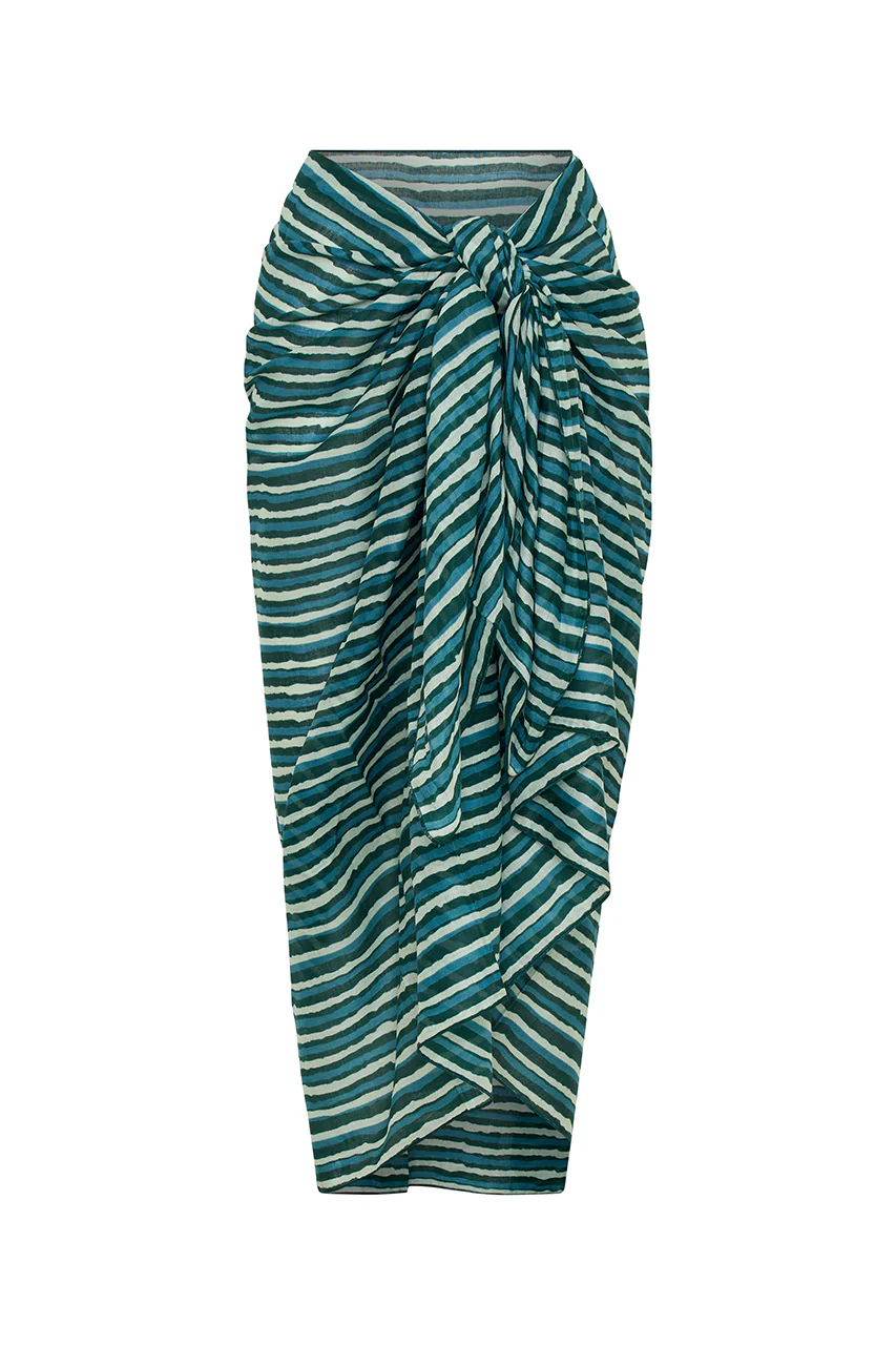 Ria Sarong ~ Cyan Candy - Image 8