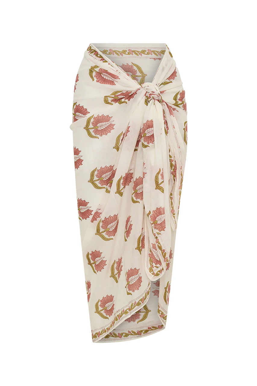 Ria Sarong ~ Strawberry Cream - Image 8