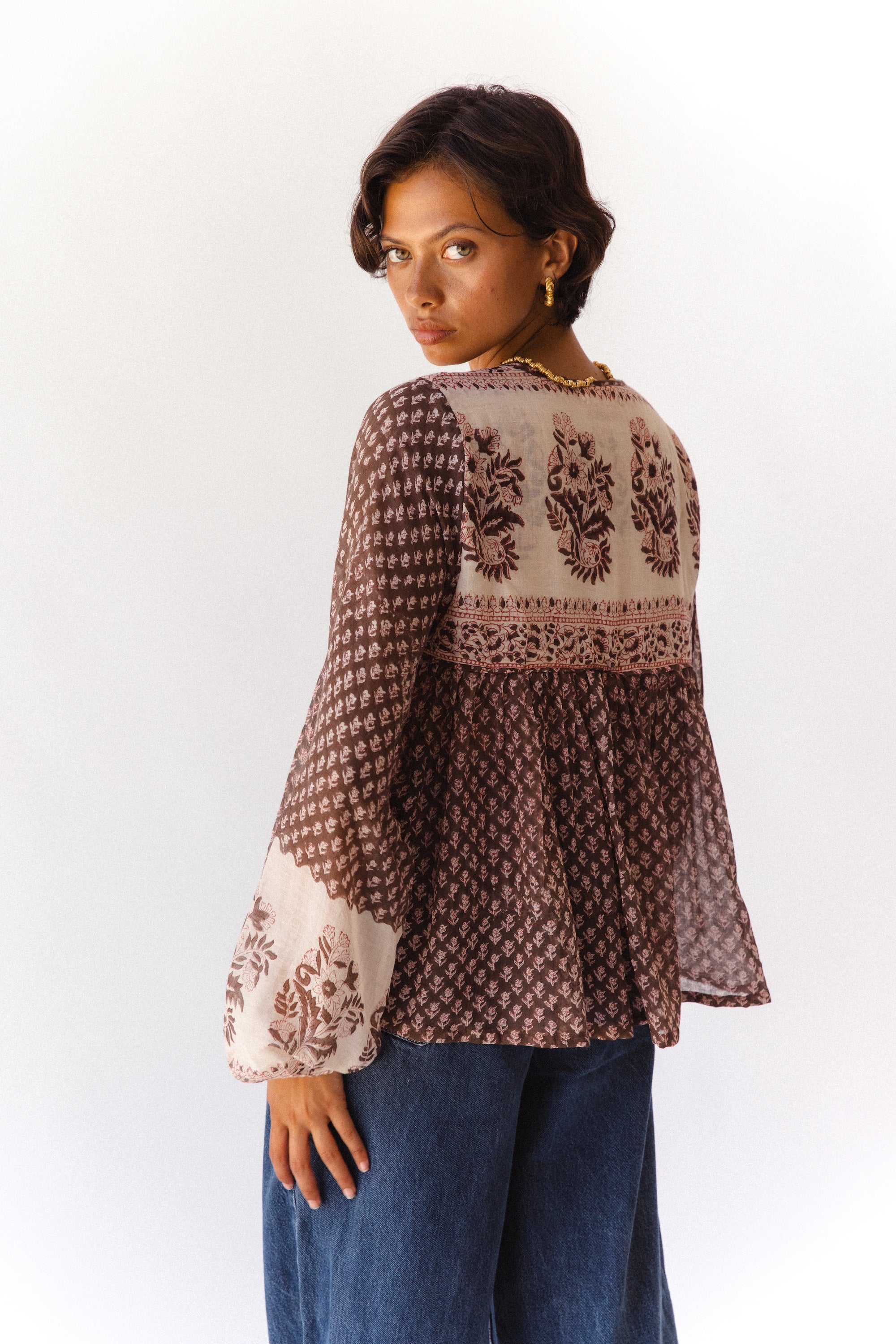 Rooh Blouse ~ Cacao - Image 3