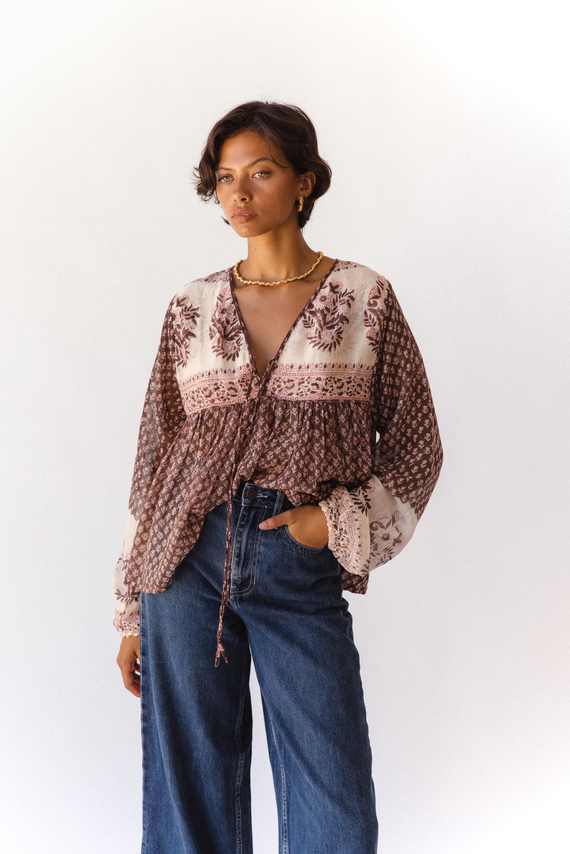 Rooh Blouse ~ Cacao - Image 5