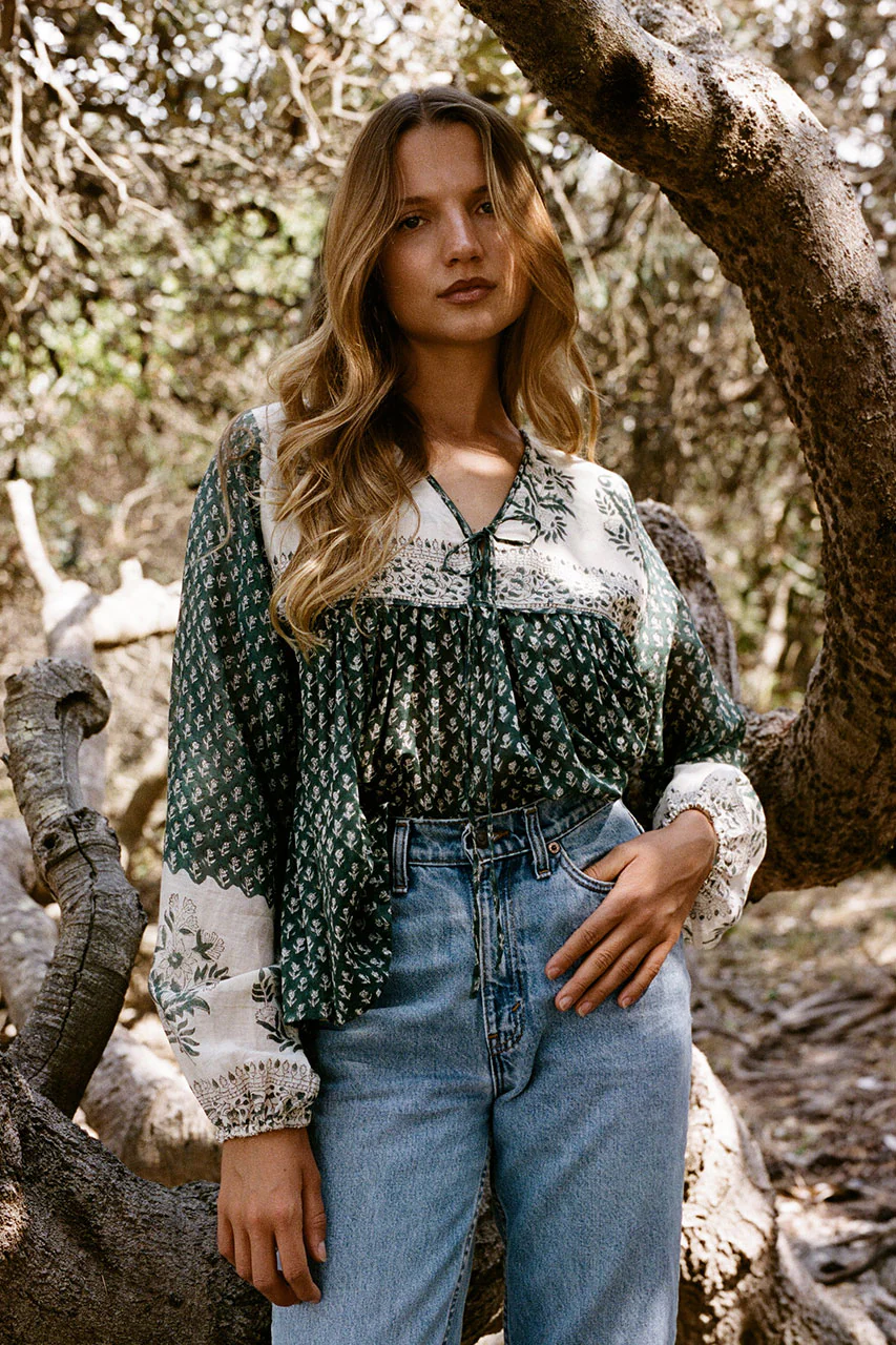 Rooh Blouse ~ Pine - Image 4