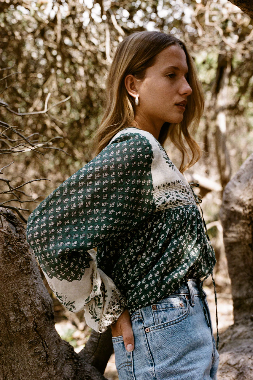 Rooh Blouse ~ Pine - Image 6