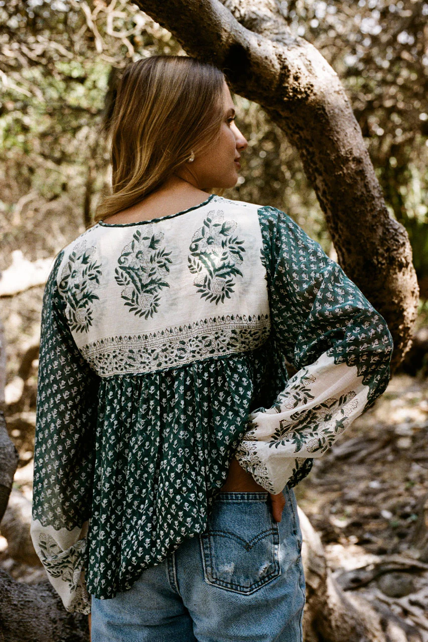 Rooh Blouse ~ Pine - Image 7