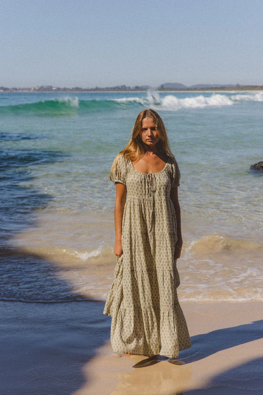 Sita Maxi Dress ~ Green Lily - Image 4