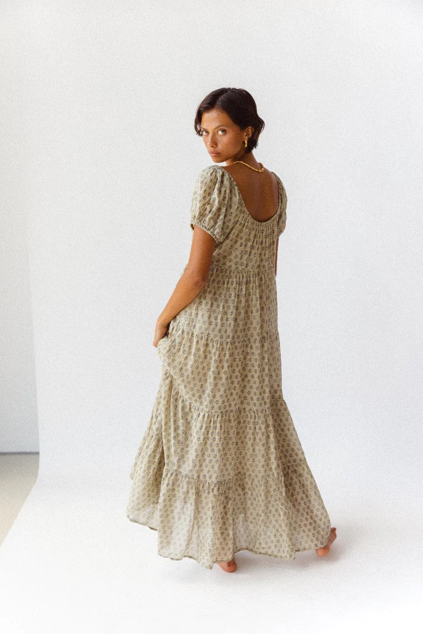 Sita Maxi Dress ~ Green Lily - Image 5