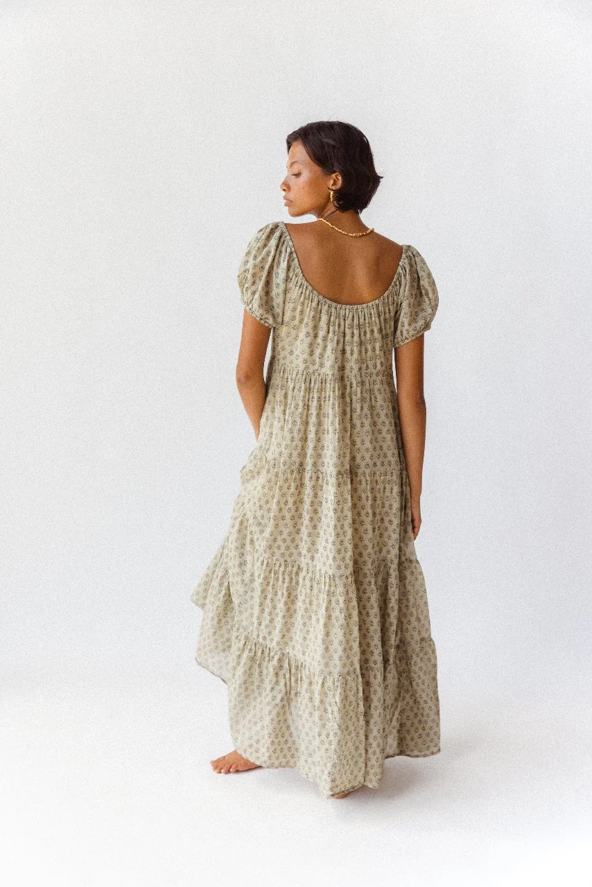 Sita Maxi Dress ~ Green Lily - Image 8