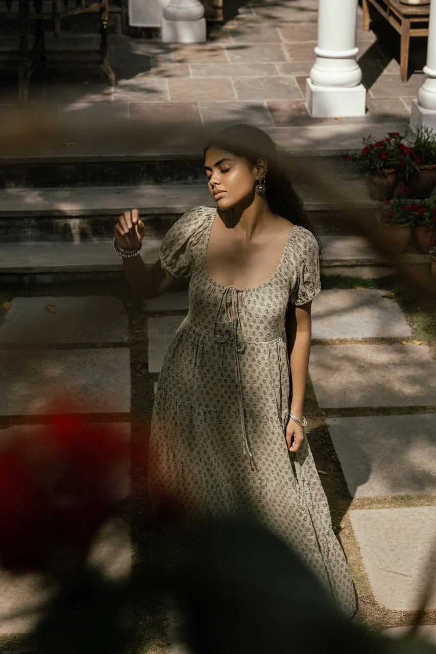 Sita Maxi Dress ~ Green Lily - Image 9