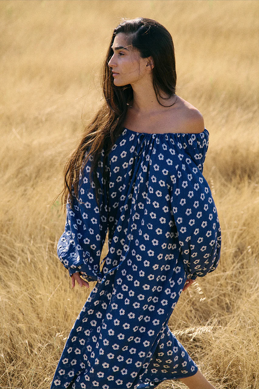 Zahra Midi Dress ~ Indigo - Image 5