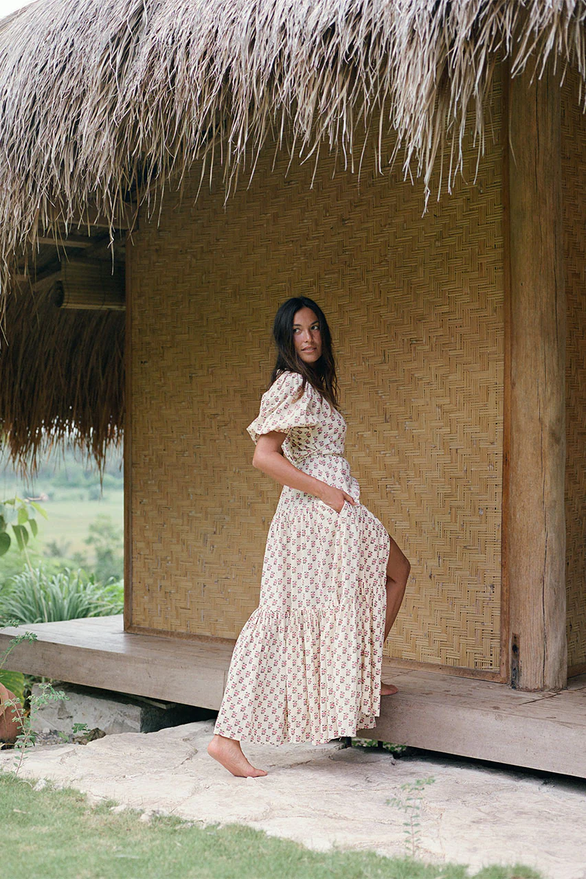 Zuri Wrap Dress ~ Peony - Image 6