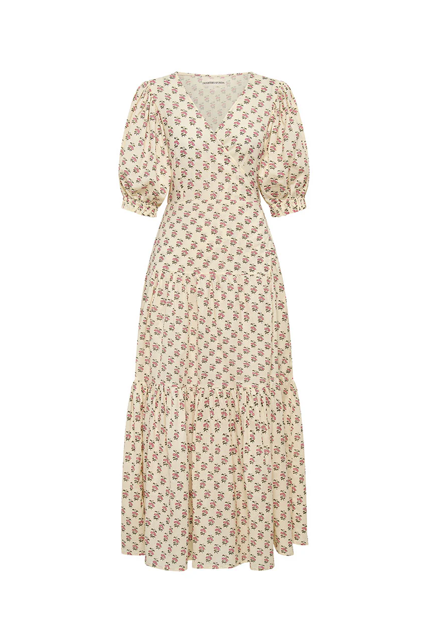 Zuri Wrap Dress ~ Peony - Image 8